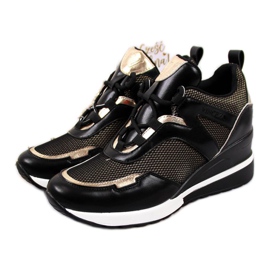 Tenisice na klin Vinceza JAN63 crne crna