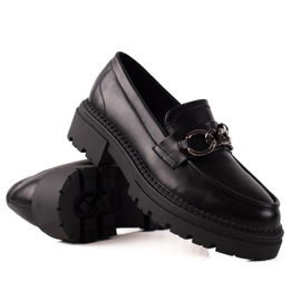 Modne loaferice na platformi LA.FI crna