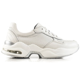 Goodin Ažurne kožne tenisice bijela