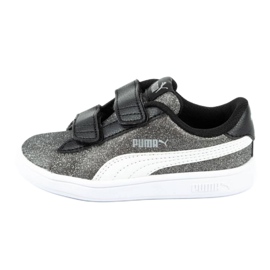 Puma Smash V2 Glitz Glam Jr 367380 04 crna srebro