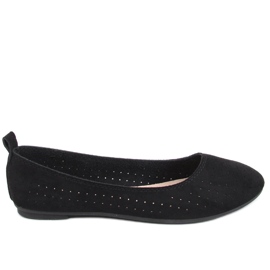 Ameli Crne ažurne balerine crna