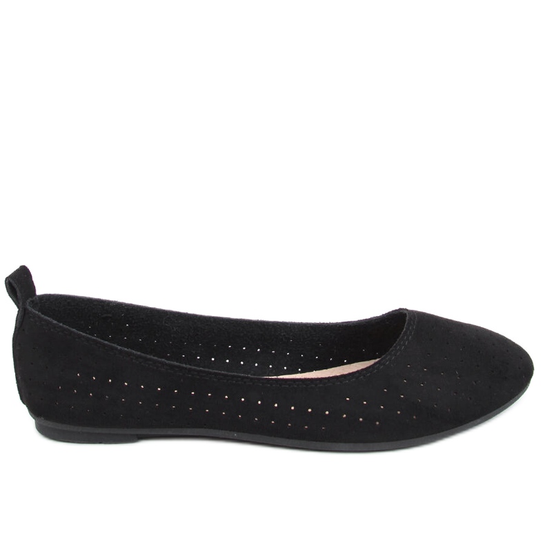 Ameli Crne ažurne balerine crno