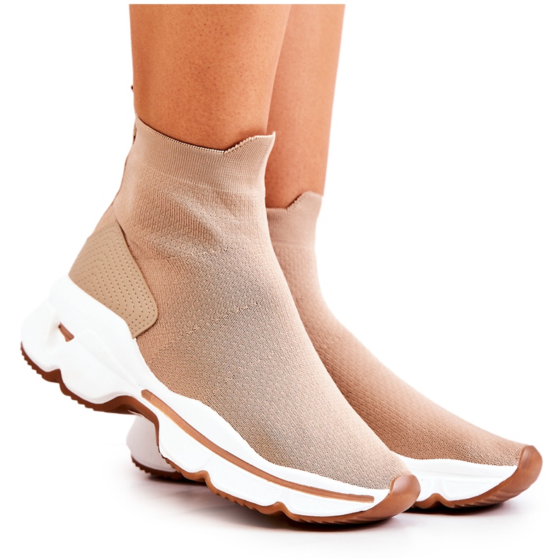 Sportske cipele High Sock Beige Bailee bež