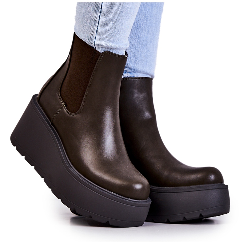 PS1 Tople čizme Tamnozelene Montiano zelena