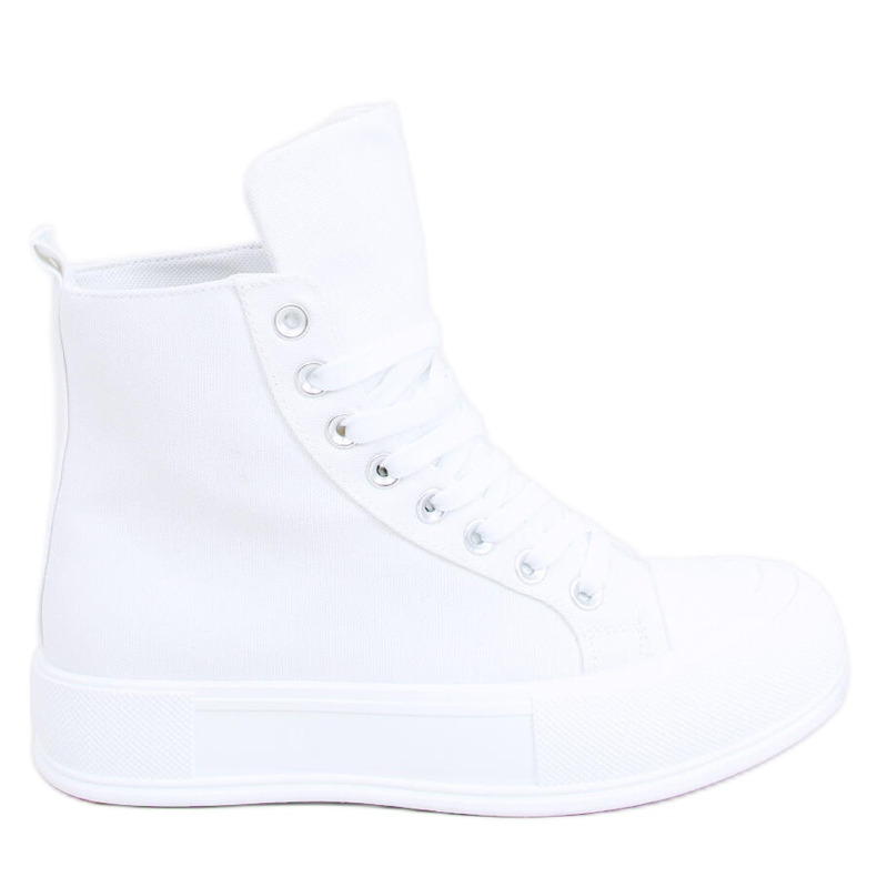 Kenya Bijele platnene tenisice za gležnjeve bijela