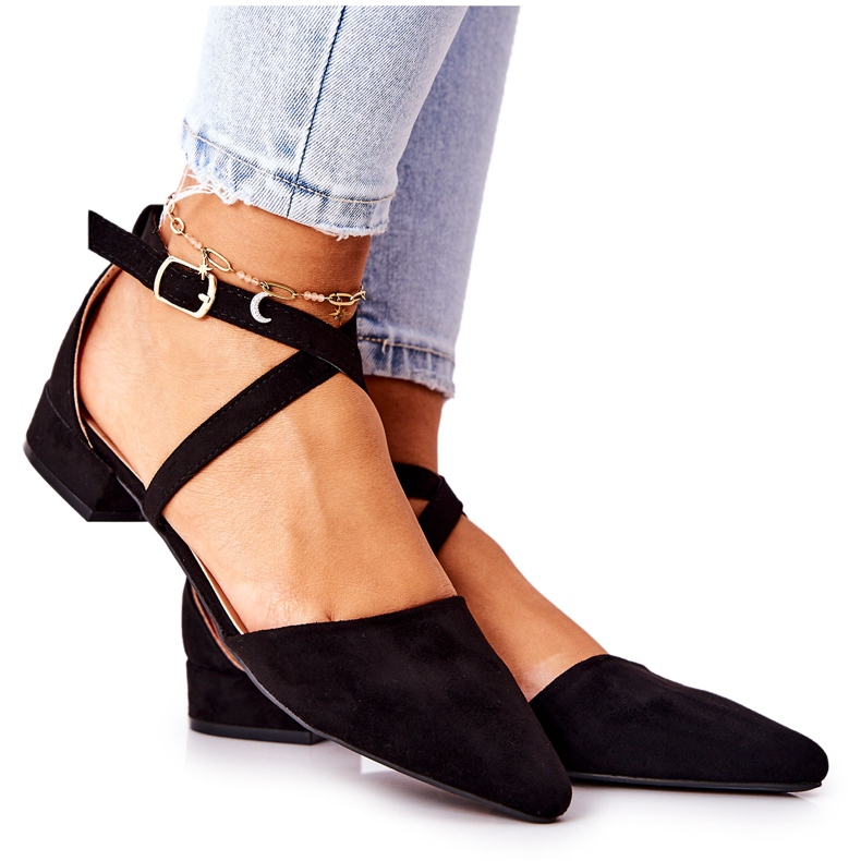 WS1 Pumpe na niskim petama Black Giovanna crno