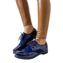 Mornarsko lakirane oksfordske cipele iz Nizozemske tamnoplava