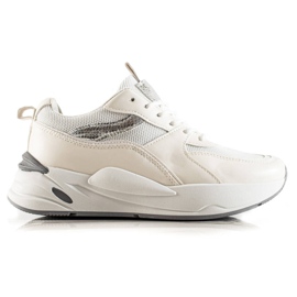 Ideal Shoes Tenisice na platformi bijela