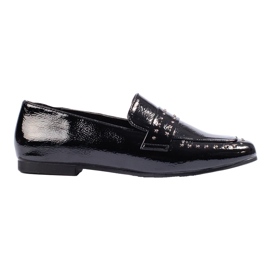 Lakirane mokasine LA.FI crna