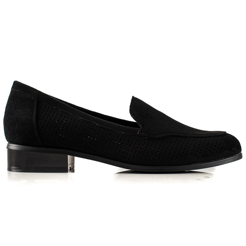 Vinceza Ažur cipele od antilopa crno