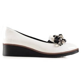 W. Potocki Elegantne cipele na klin bijela