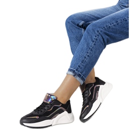 Crne holografske Ingram tenisice crno srebro