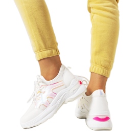 Ružičasto-bijele Bates tenisice bijela ružičasta