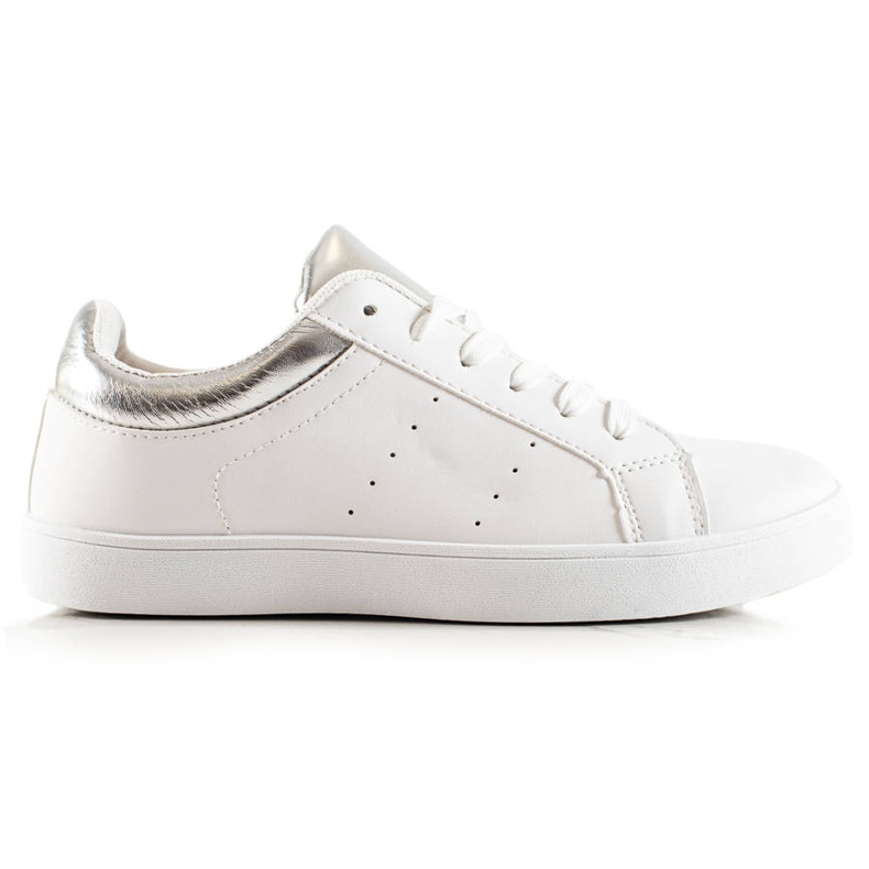 TRENDI Bijele sportske cipele s eko kožom bijela