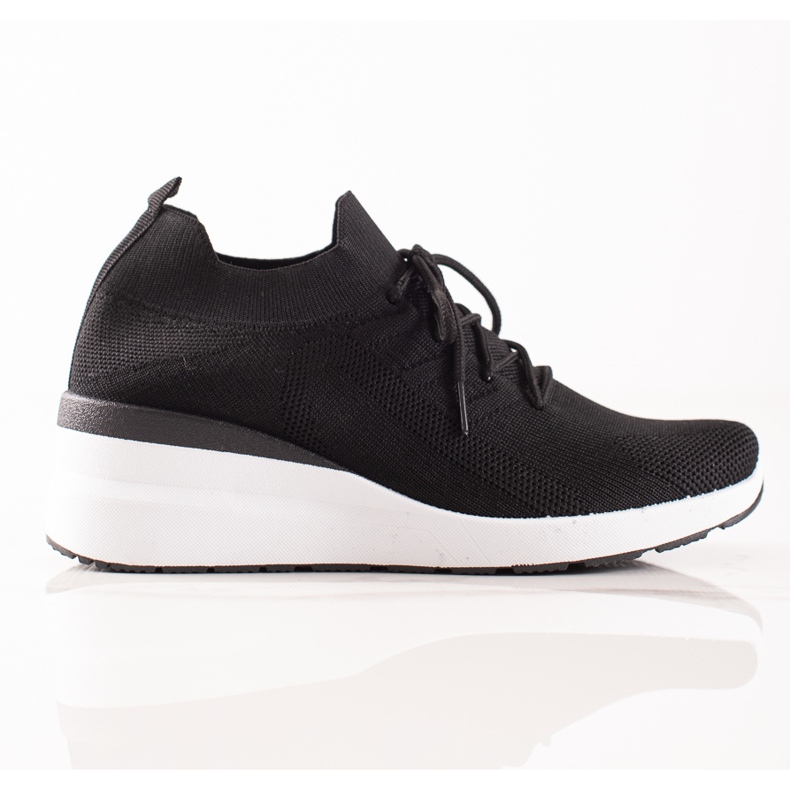 Goodin Cipele na klin na vezanje crno