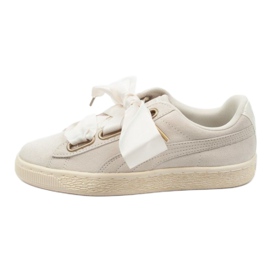 Puma Suede Heart Saten W 362714 04 bež zlatni