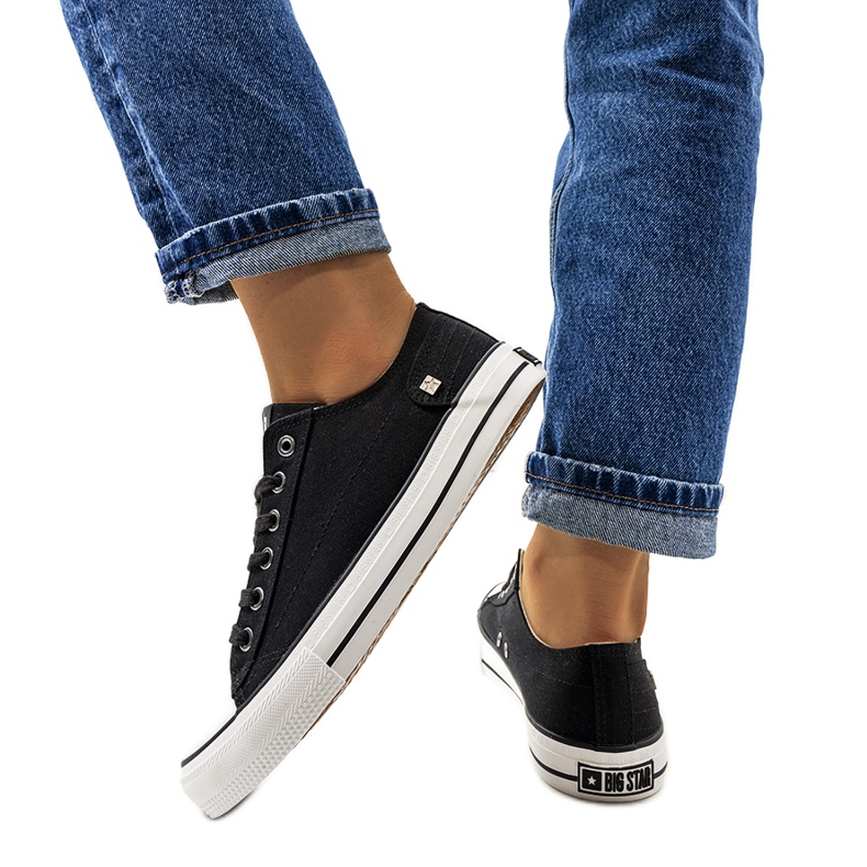 Big Star Black klasične tenisice DD274338 bijela crno