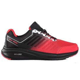 DK Muške sportske cipele na platformi crna crvena