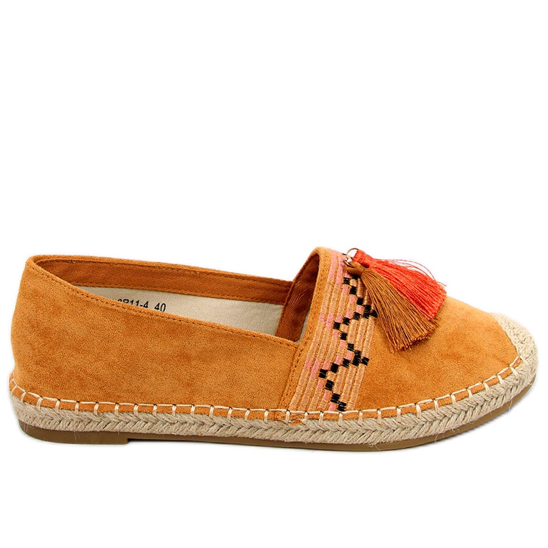 Boho espadrile s Birna Camel resama smeđa