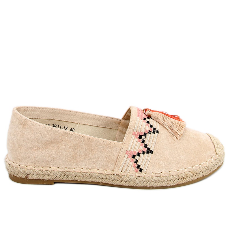 Boho espadrile s Birna Beige resama bež