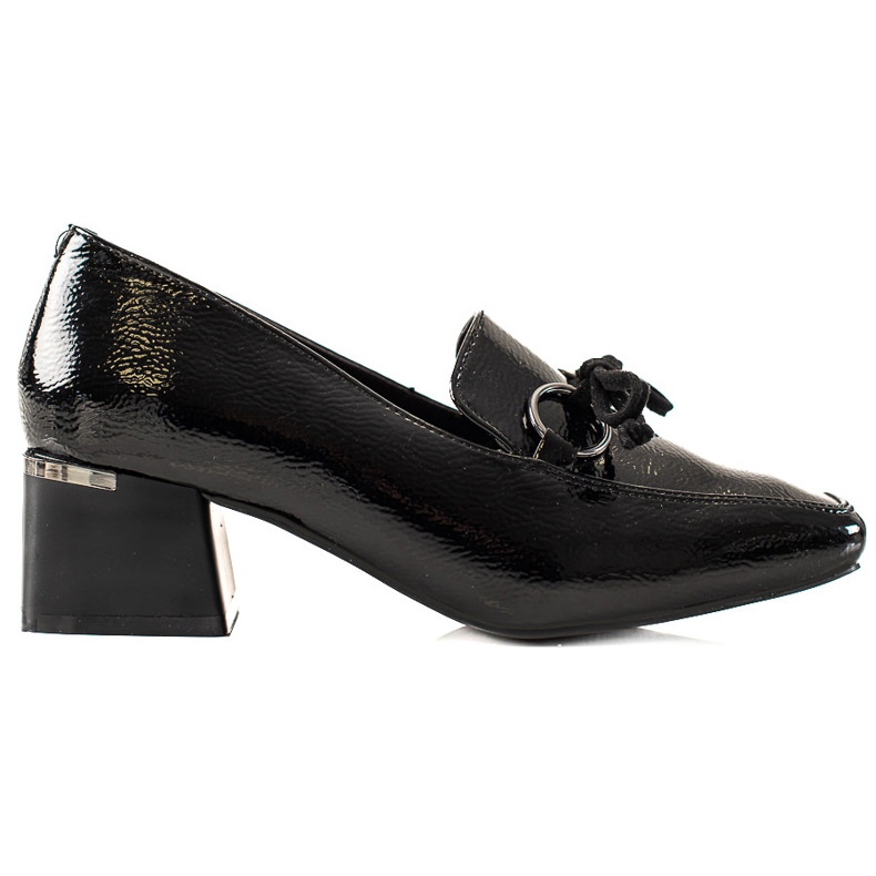 La.Fi Lakirane niske cipele na stup crno