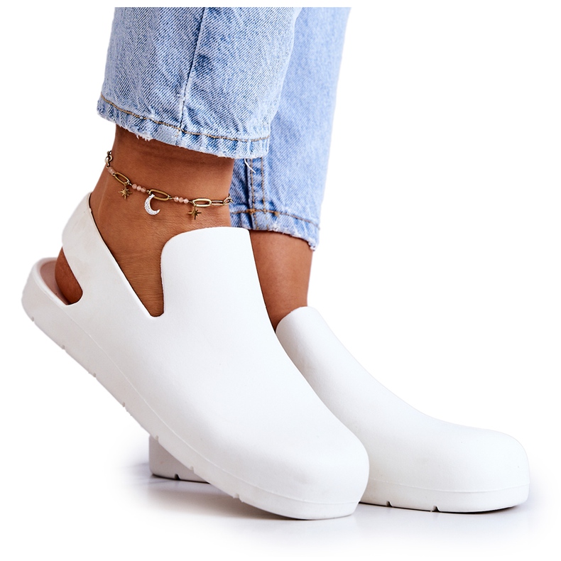 FS1 Modne bijele Meriko gumene klompe bijela
