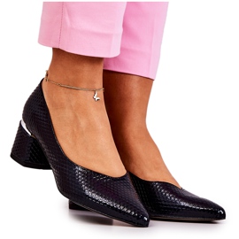 PA2 Kožne pumpice na prstima u špic tamnoplavoj Marilyn tamnoplava