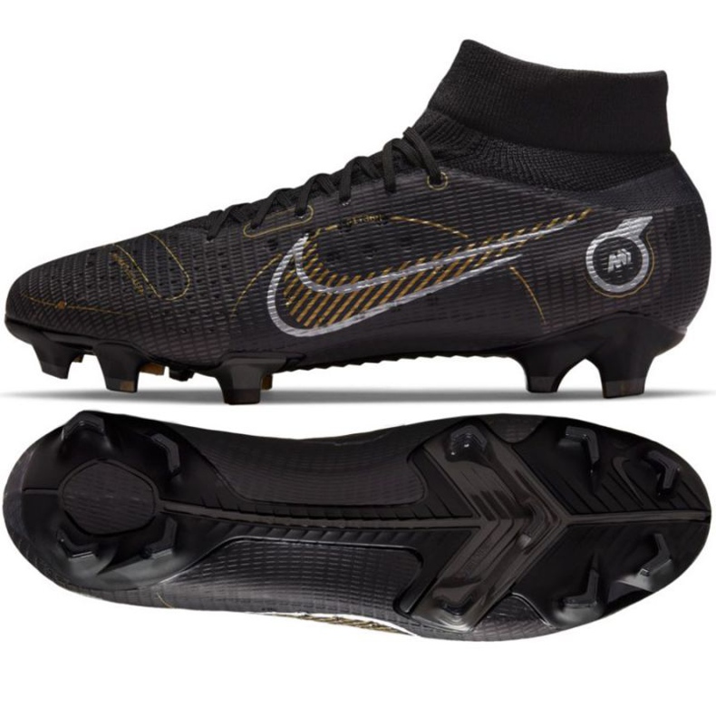 Nogometne cipele Nike Mercurial Superfly 8 Pro Fg M DJ2848 007 crno crno