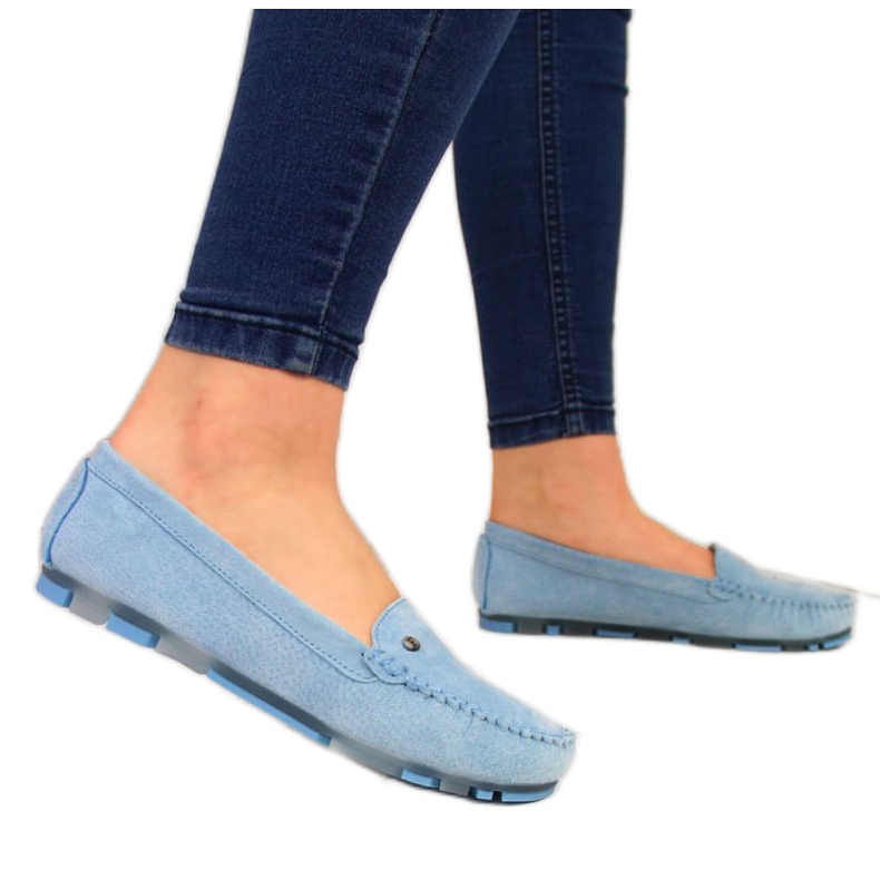 Kožne mokasinke Filippo W PAW201B plave plava
