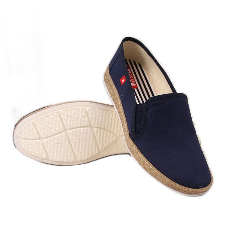 Espadrile slip na Big Star W FF276036 tamnoplave mornarsko plava