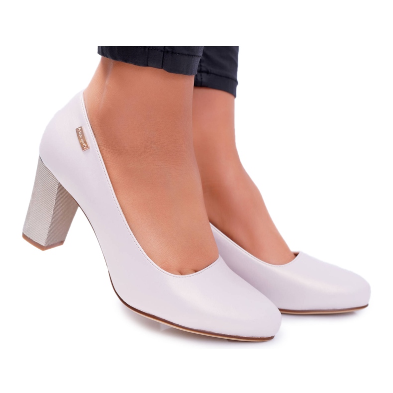 Ženske pumpe Sergio Leone PB130 Beige Pearl Amber bež