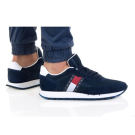 Cipele Tommy Hilfiger Mix Runner M EM0EM00 871 tamnoplava