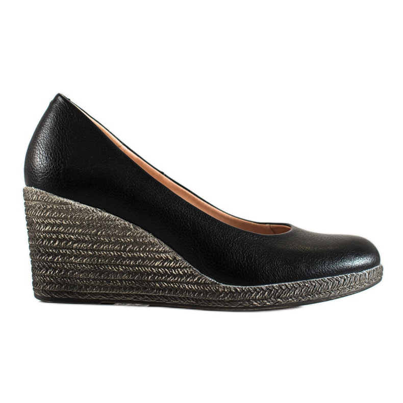 W. Potocki Klasične pumpice na klin Potocki crno