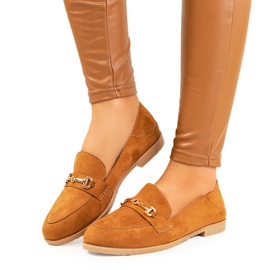 Aniria smeđe mokasinke s ravnim potpeticama smeđa