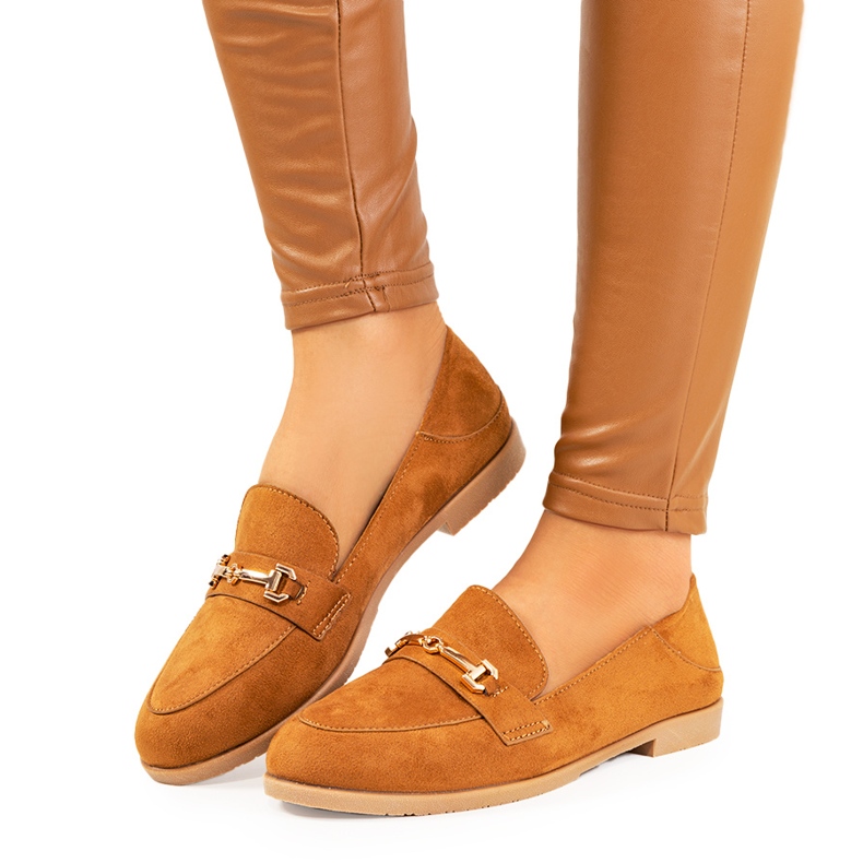 Aniria smeđe mokasinke s ravnim potpeticama smeđa