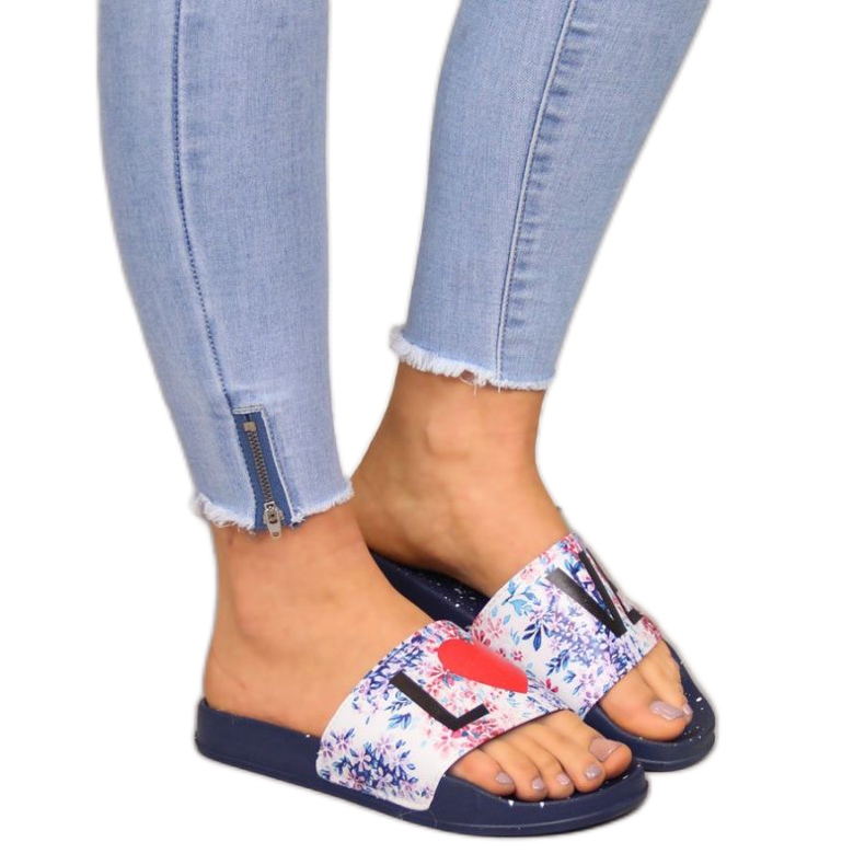 Gumene papuče Big Star W INT1148B tamnoplave mornarsko plava raznobojna