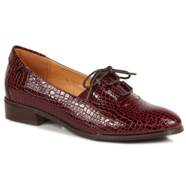 Lakirane cipele W.POTOCKI W WOL47B smeđe smeđa višebojan