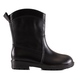 Bona Ležerni crni wellies crna