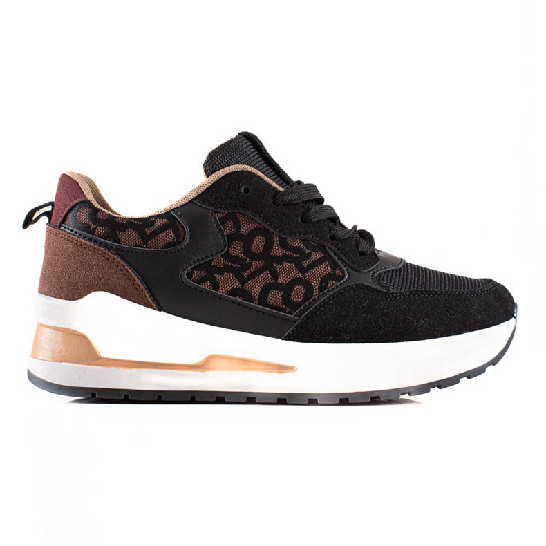 TRENDI Elegantne tenisice na platformi smeđa crno