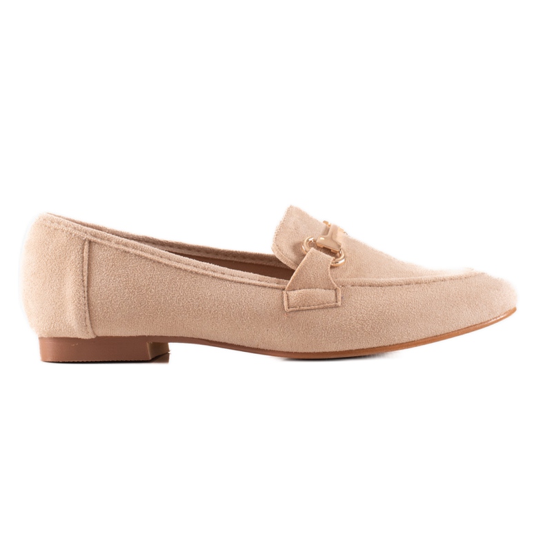 Seastar Mokasine sa zlatnim ukrasom bež