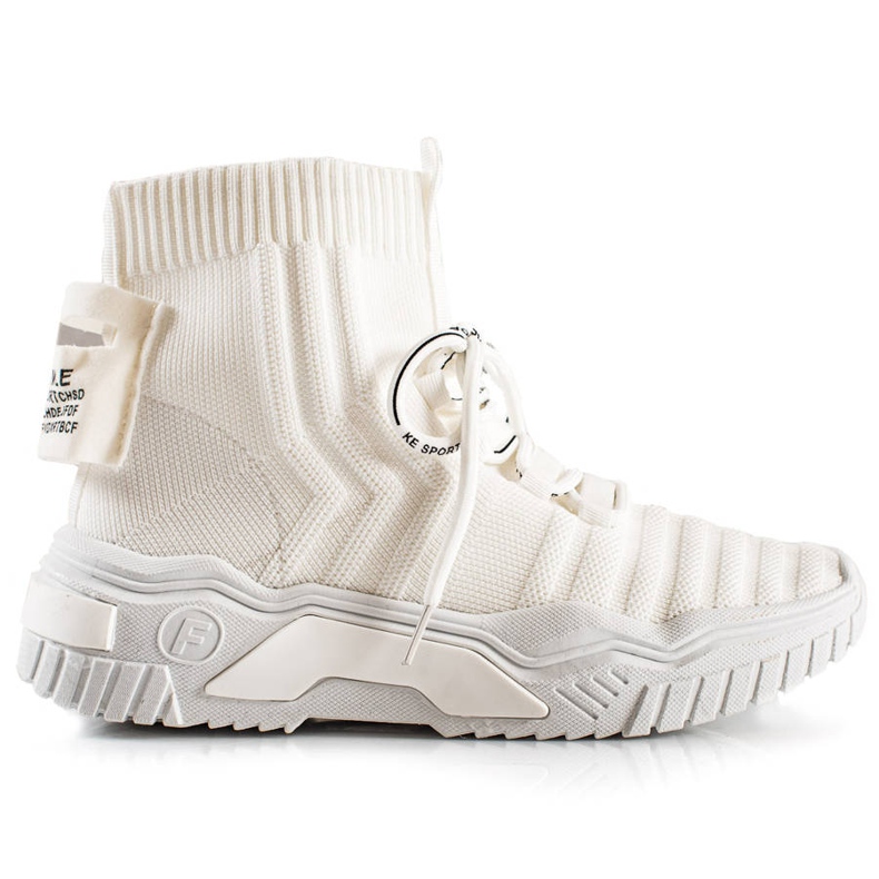 TRENDI Modne tenisice s čarapom bijela