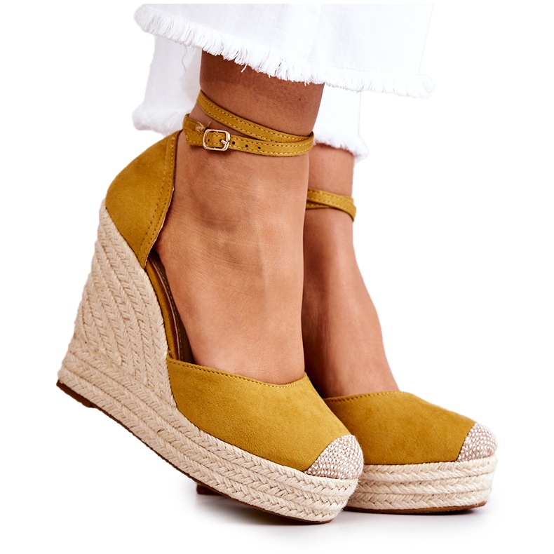 FM1 Nemeira žute espadrile na klin žuta boja