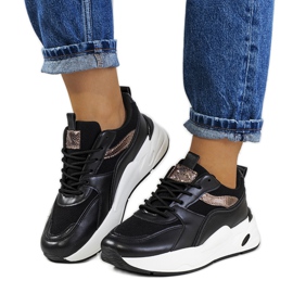 Crne Nazaria sportske cipele crna zlatni