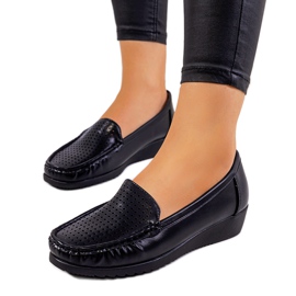 Crne mokasine na Dalal klin potpetici crna