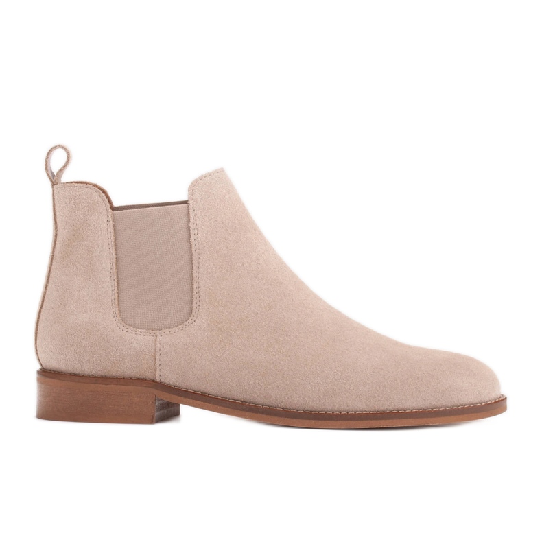 Marco Shoes Suede Chelsea čizme s gumom 2210B-813-1 bež