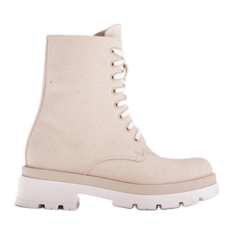 Marco Shoes Pamučne opružne čizme 2090B-1265-4 bež