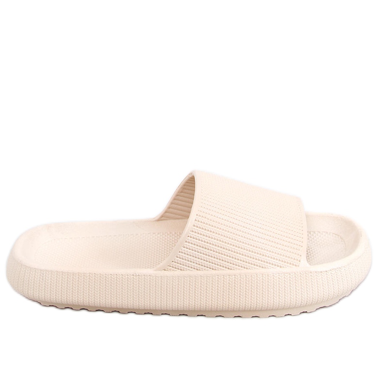 Yang Beige jastučaste papuče bež