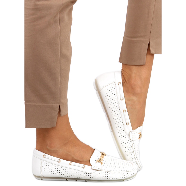 Ženske mokasinke Wong White bijela