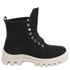 Mariko Crne treking tenisice do gležnjeva crna