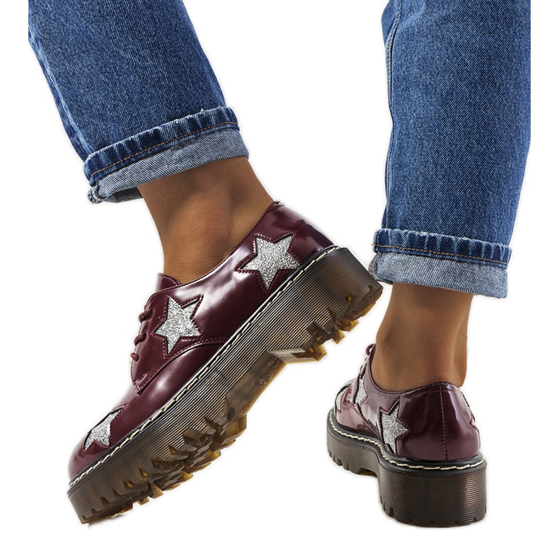 Kestenjaste cipele sa zvijezdama Starl crvena raznobojna